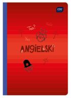 Interdruk, zeszyt, A5, 60 kartek, kratka, angielski, 1 szt.