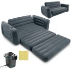 Intex, sofa, materac welurowy, 2 os., 2w1 + pompka