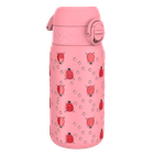 ION8, Biedronki, stalowy bidon z ustnikiem, różowy, 400 ml