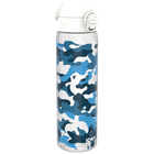ION8, Niebieskie moro, bidon z ustnikiem, biały, 500 ml