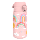 ION8, Tęcza, stalowy bidon z ustnikiem, różowy, 400 ml