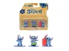 Jada, Stitch, metalowa figurka kolekcjonerska, 4 cm, 3 szt.