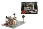 Jada Toys, Fast & Furious, Diorama, Kawiarnia Toretto, model metalowy z pojazdami