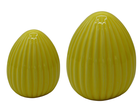 Jajko ceramiczne, żółte średnie 8,6-8,6-11 cm