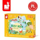 Janod, Busy Book, Farma, książeczka sensoryczna z zadaniami