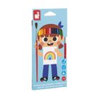 Janod, kredki akwarelowe z pędzelkiem, 12 kolorów