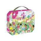 Janod, Księżniczki, puzzle w walizce, 36 elementów