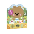 Janod, Las, książeczka do wyklejania, z naklejkami