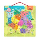 Janod, Mapa Polski, puzzle magnetyczne, 69 magnesów