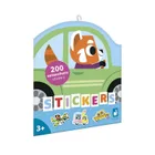 Janod, Pojazdy, naklejki na arkuszach, 200 szt.