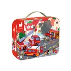Janod, Strażacy, puzzle w walizce, 24 elementy