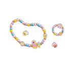 Janod, Tęczowa kraina, zestaw kreatywny do tworzenia biżuterii z drewna