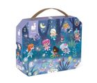 Janod, Wróżki i lilie wodne, puzzle w walizce, 36 elementów
