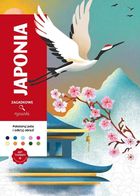 Japonia. Zagadkowe rysunki. Art therapy. Kolorowanka antystresowa