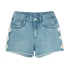 Jeansowe szorty z kwiatuszkami Cool Club