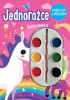 Jednorożce. Kolorowanka + farbki