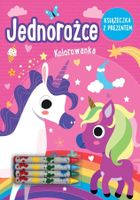 Jednorożce. Kolorowanka + kredki