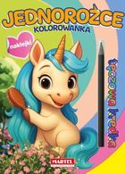 Jednorożce. Kolorowanka z kredką