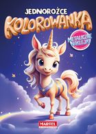 Jednorożce z naklejkami metalicznymi. Kolorowanka