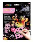 Jednorożec. Wydrapywanki z szablonami