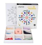 Jellystone Designs, Mindful Mandala Vivid, silikonowa układanka, zabawka sensoryczna