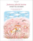 Jesienny piknik kotów. Kolorowanka z serii Kwiaty Korei