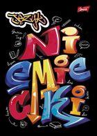 Język niemiecki + ściąga, zeszyt A5, 60 kartek, kratka, 10 szt.