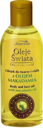 Joanna, Oleje Świata, olejek do twarzy i ciała, makadamia, 100 ml