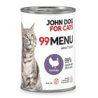 John Dog, for Cats, indyk, karma mokra dla kota, 400g