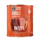 John Dog, Pumpkin, Adult, indyk z dynią, karma mokra dla psa, 800g