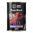 John Dog, Pure Black, dorosły, jeleń, karma mokra dla psa, 400g