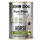 John Dog, Pure Black Sensi Hypoallergenic, konina, mokra karma dla psa, 400g