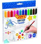 Jovi, flamastry dekoracyjne do tkanin, 12 kolorów