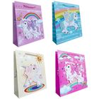 Ju-piter, torebka prezentowa, dziecięca, rozmiar M, Jednorożec 3D, 1 szt.