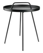 Jysk, Idre, stolik ogrodowy, czarny, 45-42 cm