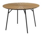 Jysk, Rangstrup, stół ogrodowy, naturalny, średnica 110 cm