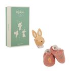 Kaloo, Petites Chansons, Królik, zestaw prezentowy 2w1, grzechotka + buciki