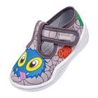 Kapcie chłopięce, szare, Milo, Vi-GGa-Mi