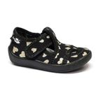 Kapcie dziewczęce, czarne, RenBut