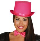 Kapelusz, cylinder, różowy