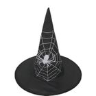 Kapelusz czarownicy, pajęczyna, czarny