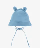 Kapelusz dziecięcy, wiązany, niebieski, Iltom