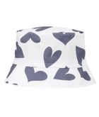 Kapelusz dziewczęcy, biały, serca, Döll