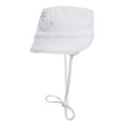 Kapelusz dziewczęcy, wiązany, biały, Döll