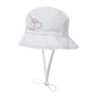 Kapelusz dziewczęcy, wiązany, biały, Döll