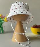 Kapelusz dziewczęcy, wiązany, biały, Iltom