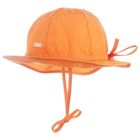 Kapelusz dziewczęcy, wiązany, pomarańczowy, Döll