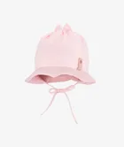 Kapelusz dziewczęcy, wiązany, różowy, Iltom