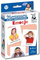 Kapitan Nauka. Montessori. Karty obrazkowe. Emocje. 2-5 lat