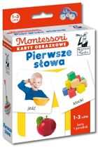 Kapitan Nauka. Pierwsze słowa. Montessori. Karty obrazkowe 1-3 lata